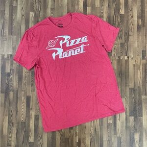 Disney Pixar Toy Story Pizza Planet Short Sleeve T-Shirt Red Large